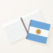 Carnet Drapeau Argentine (Intérieur)