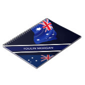 Carnet Drapeau australien personnalisé (Côté gauche)