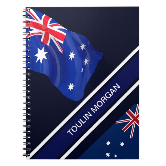 Carnet Drapeau australien personnalisé (Devant)