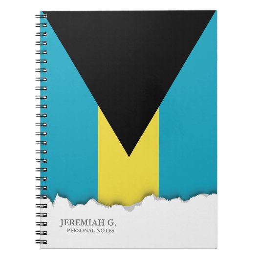 Carnet Drapeau bahamien classique (Devant)