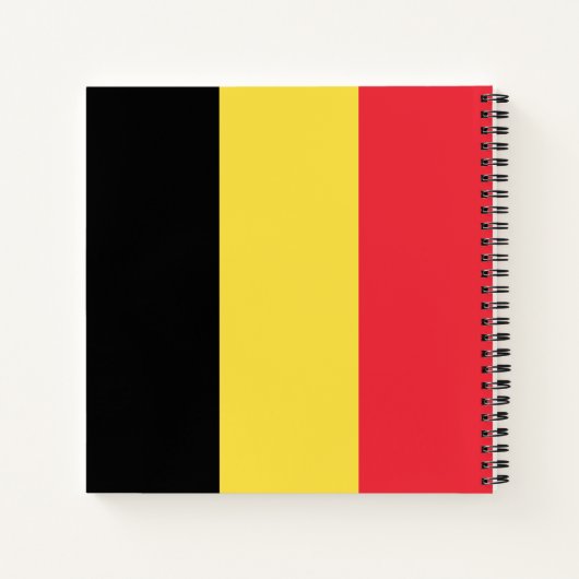 Carnet Drapeau Belgique (Dos)