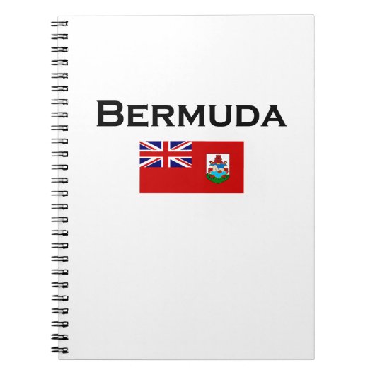 Carnet Drapeau Bermudes Couleur claire (Devant)
