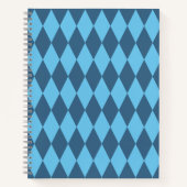 Carnet Drapeau bleu Bavaria Rhombus Motif (Devant)