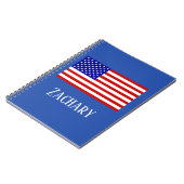 Carnet Drapeau bleu rouge patriotique (Côté gauche)