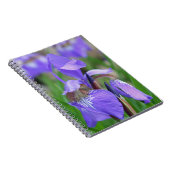 Carnet Drapeau bleu violet Iris Fleur Nature (Côté Droit)