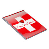 Carnet Drapeau brillant de la Suisse (Côté Droit)