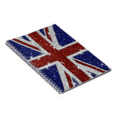 Carnet Drapeau brillant d'Union Jack d'étincelle de (Côté Droit)