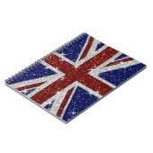 Carnet Drapeau brillant d'Union Jack d'étincelle de (Côté gauche)