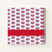 Carnet Drapeau britannique en forme de coeur / Union Jack (Dos)