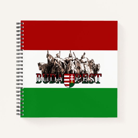 Carnet Drapeau Budapest Heroes Hongrie (Devant)