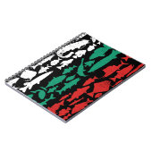 Carnet Drapeau bulgare fait de poisson - Design de pêche (Côté gauche)