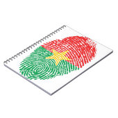Carnet Drapeau Burkina Faso Empreinte Pays Fierté (Côté gauche)