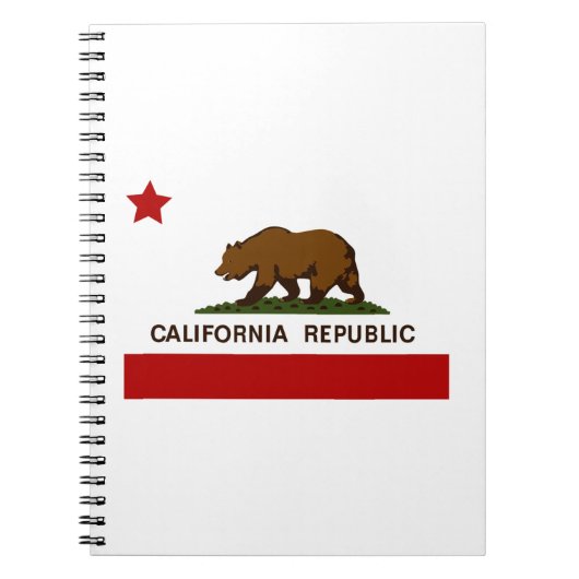 Carnet Drapeau californien Patriotique (Devant)