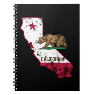 Carnet Drapeau californien patriotique