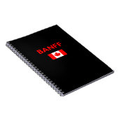 Carnet Drapeau canadien Banff Couleur foncée (Côté Droit)