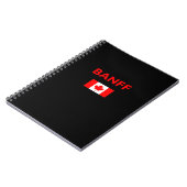 Carnet Drapeau canadien Banff Couleur foncée (Côté gauche)