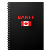 Carnet Drapeau canadien Banff Couleur foncée (Devant)