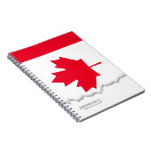 Carnet Drapeau canadien classique (Côté Droit)