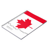 Carnet Drapeau canadien classique (Côté gauche)