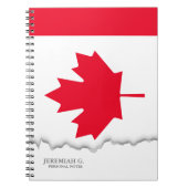 Carnet Drapeau canadien classique (Devant)