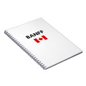 Carnet Drapeau canadien de Banff Couleur claire (Côté Droit)
