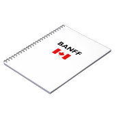 Carnet Drapeau canadien de Banff Couleur claire (Côté gauche)