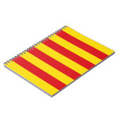 Carnet Drapeau catalan (Côté gauche)