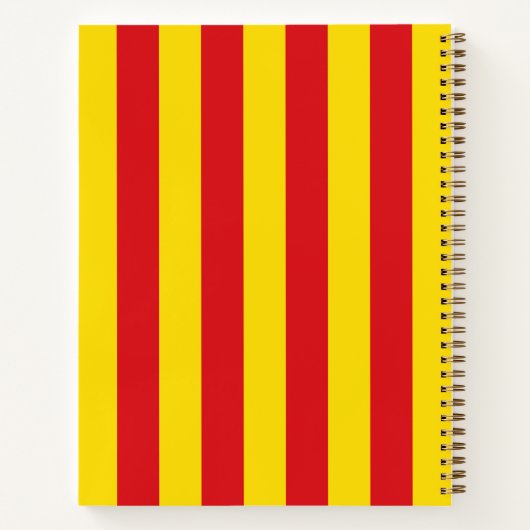 Carnet Drapeau catalan (Catalogne) (Dos)