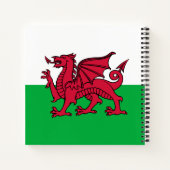 Carnet Drapeau celtique du Dragon rouge du Pays de Galles (Dos)