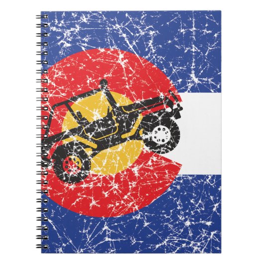 Carnet Drapeau Colorado 4 roues (Devant)