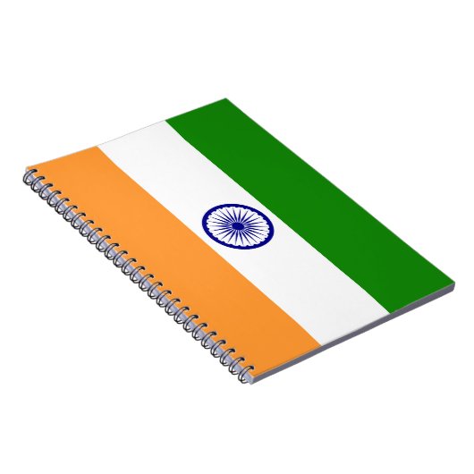 Carnet Drapeau coloré de l'Inde (Côté Droit)