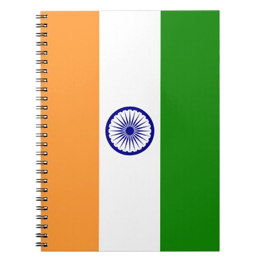 Carnet Drapeau coloré de l'Inde (Devant)
