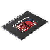 Carnet Drapeau crâne Halloween Vector Design_1 (Côté gauche)