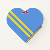 Carnet Drapeau d'Aruba (Dos)