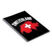 Carnet Drapeau de carte Suisse (Côté Droit)