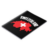 Carnet Drapeau de carte Suisse (Côté gauche)