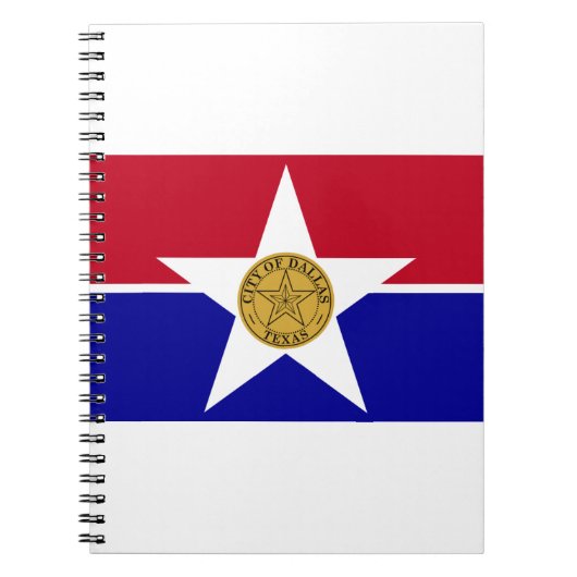 Carnet Drapeau de Dallas Texas (Devant)