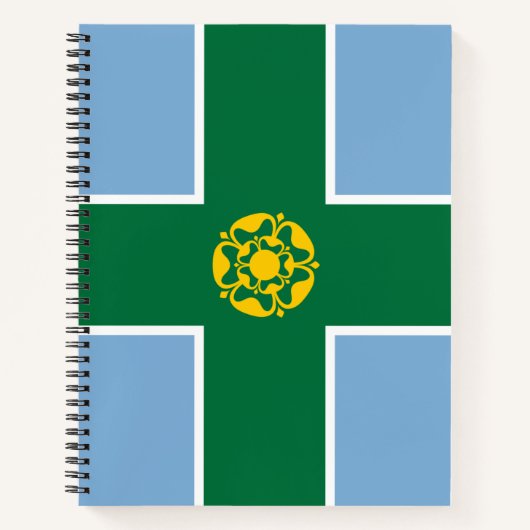 Carnet Drapeau de Derbyshire (Comté d'Angleterre, Royaume (Devant)