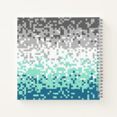 Carnet Drapeau de fierté abstrait pixelisé tripant Frayro (Dos)