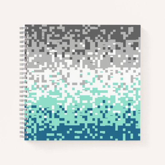 Carnet Drapeau de fierté abstrait pixelisé tripant Frayro (Devant)