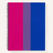 Carnet Drapeau de fierté bisexuel (Devant)