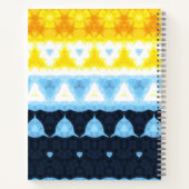 Carnet Drapeau de fierté BoHo Groovy Géométrique Abstrait (Dos)
