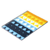 Carnet Drapeau de fierté BoHo Groovy Géométrique Abstrait (Côté gauche)