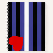 Carnet Drapeau de fierté cuir (Devant)