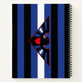 Carnet Drapeau de fierté d'aigle en cuir (Dos)