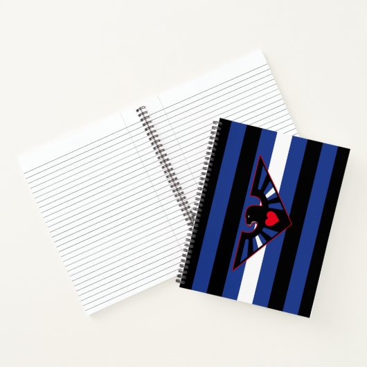 Carnet Drapeau de fierté d'aigle en cuir (Intérieur)