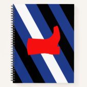 Carnet Drapeau de fierté de bottes (Devant)
