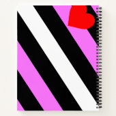 Carnet Drapeau de fierté de fille de cuir (Dos)
