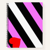 Carnet Drapeau de fierté de fille de cuir (Devant)