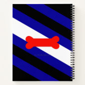 Carnet Drapeau de fierté de jeu de chiots de SlipperyJoe  (Dos)